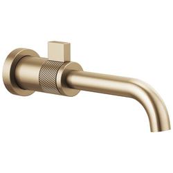 Single Handle Wall Mount Bathroom Sink Faucet in Brilliance&reg; Luxe Gold&reg;