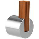 Brizo Polished Chrome/Teak Wood SINGLE-HANDLE FREESTANDING TUB FILLER HANDLE KIT - LEVER 