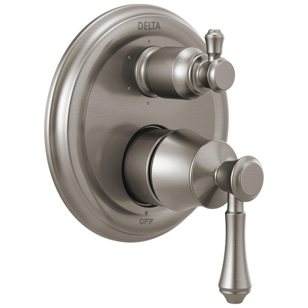 Delta Faucet Stainless 7 in. Valve Trim with 6-Setting Integrated Diverter 