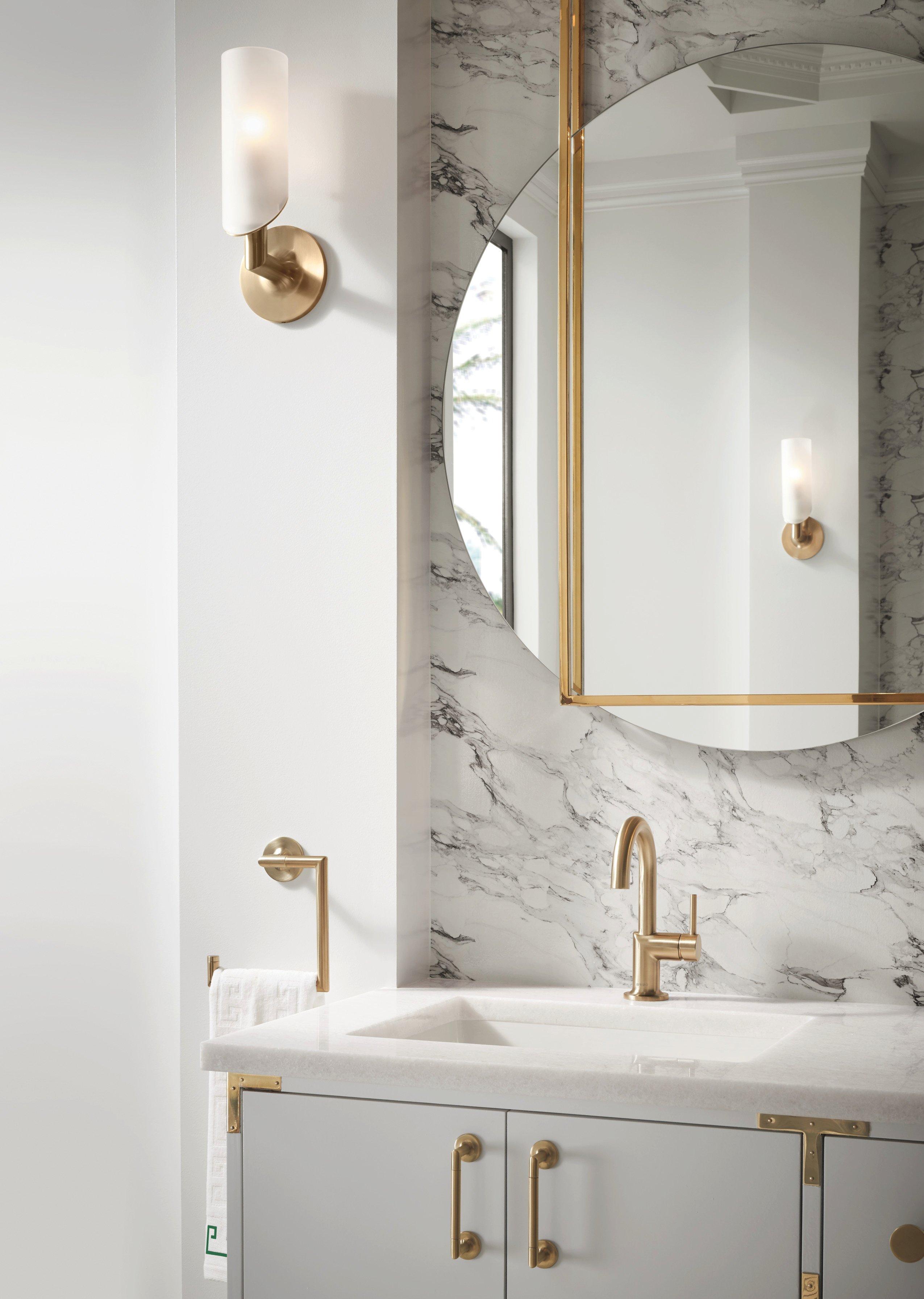 Brizo Luxe Gold 2-3/4 x 3-39/64 in. Bathroom Sink Drain 