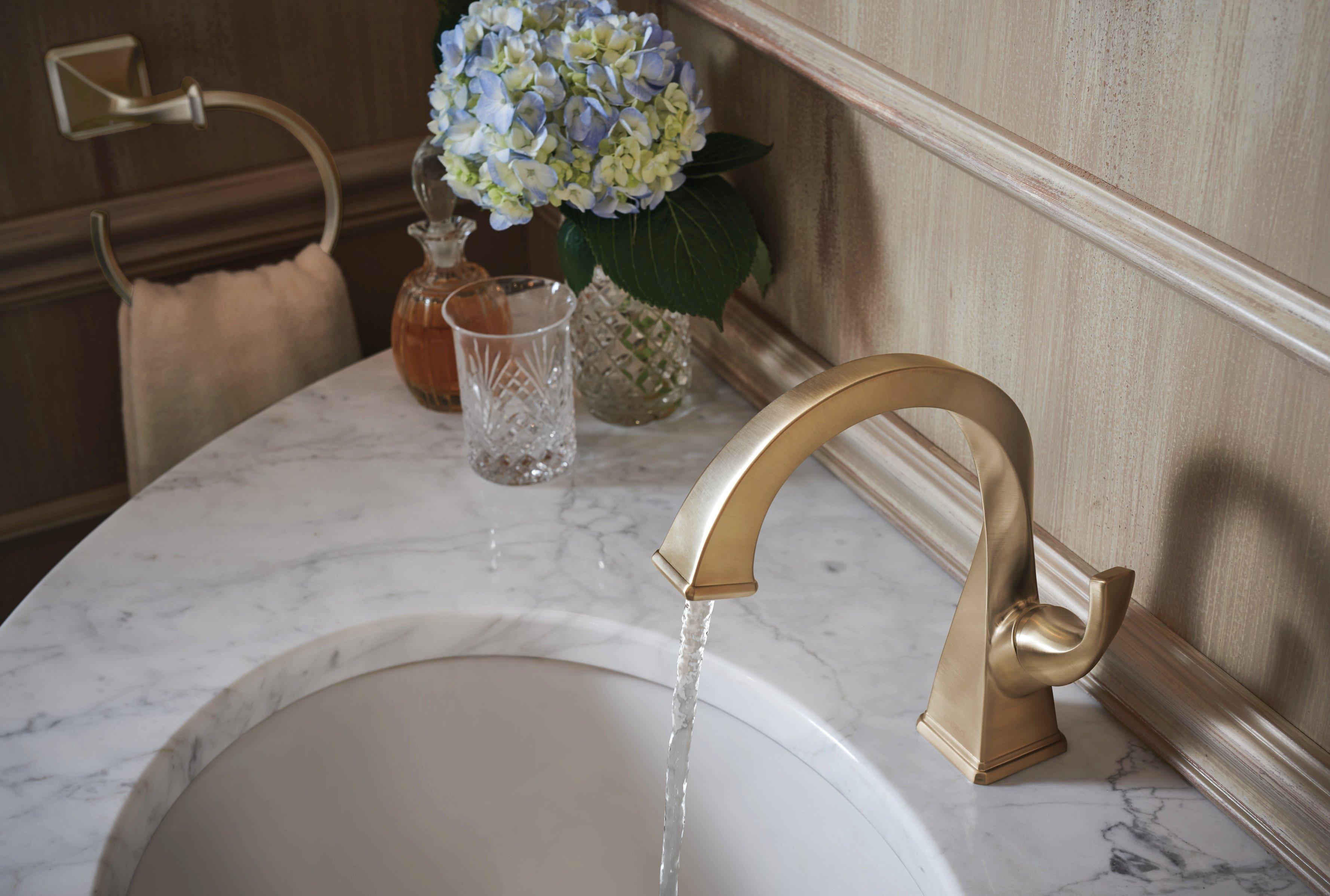 Brizo Luxe Gold 2-3/4 x 3-39/64 in. Bathroom Sink Drain 