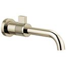 Brizo Polished Nickel Single Handle Wall Mount Bathroom Sink Faucet 