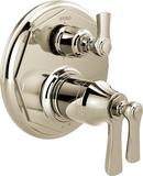 Brizo Polished Nickel Three Handle Bathtub & Shower Faucet (Trim Only) 