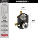 Delta Faucet MNPT x Female Sweat Diverter Rough Valve 