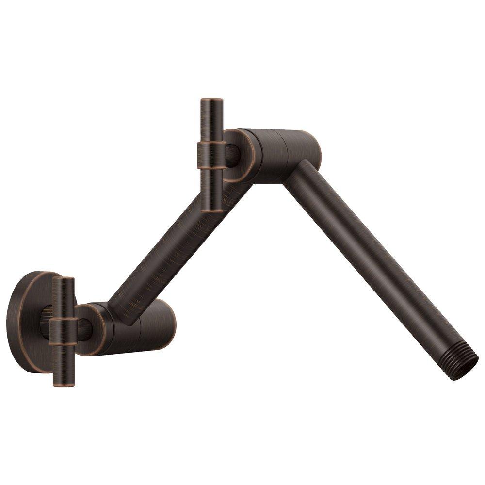 Brizo Venetian Bronze Jointed Shower Arm and Flange 