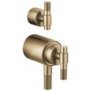 TempAssure Thermostatic Valve With Integrated Diverter T-Lever Handle Kit in Luxe Gold