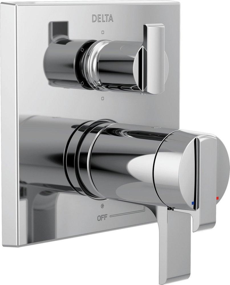 Delta Faucet Chrome 6-13/16 in. 6-Setting Integrated Diverter Valve Trim 