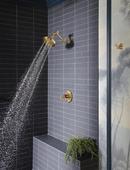 Brizo Brilliance Luxe Gold TempAssure&reg; Thermostatic Valve Trim T-Lever Handle 