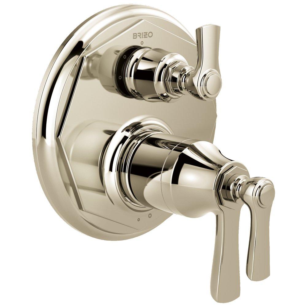 Brizo Polished Nickel 3-Function Diverter with Thermostatic Valve Trim 