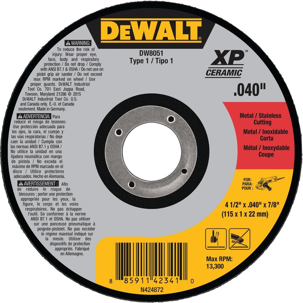 DEWALT 7/8 in. Treated Aluminum Oxide Cut-Off Wheel 