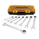 DEWALT Polished Chrome Ratcheting Combination Wrench Set 