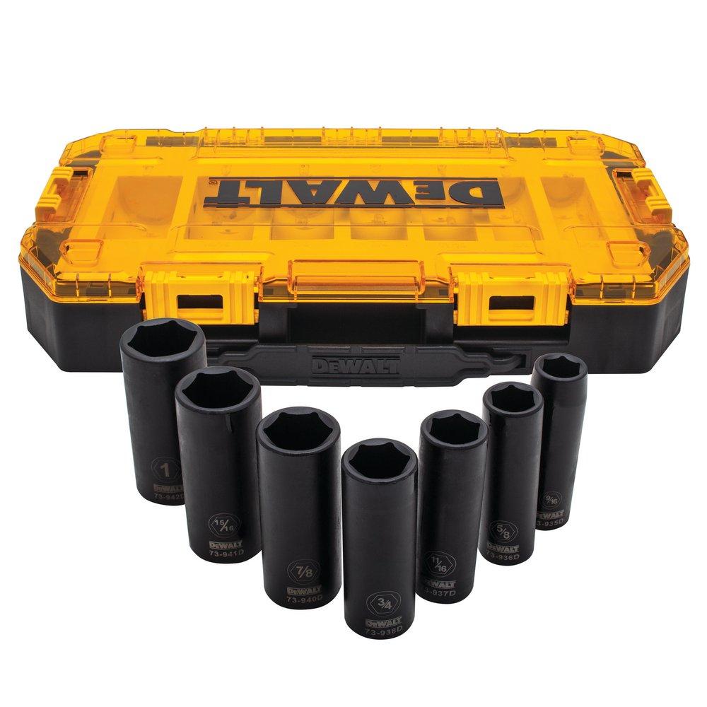 DEWALT Drive Impact Socket 7 Piece 6-point 