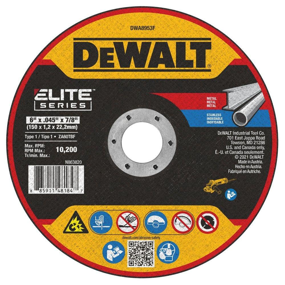 DEWALT Yellow 4/89 in. Grinding Wheel 