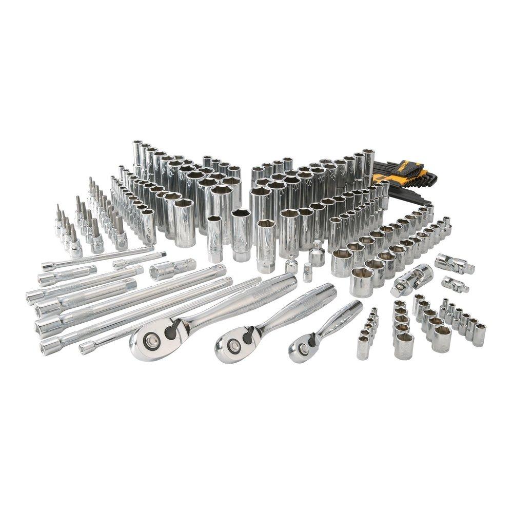DEWALT Polished Chrome Vanadium Mechanic Tool Set 192-Piece 