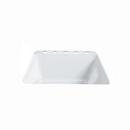 Commercial Enameling White 5-Hole Undermount Laundry Tray 