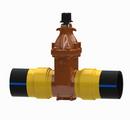6 in. DIPS x IPS Ductile Iron Open Left Resilient Wedge Gate Valve