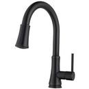 Single Handle Pull Down Kitchen Faucet in Tuscan Bronze