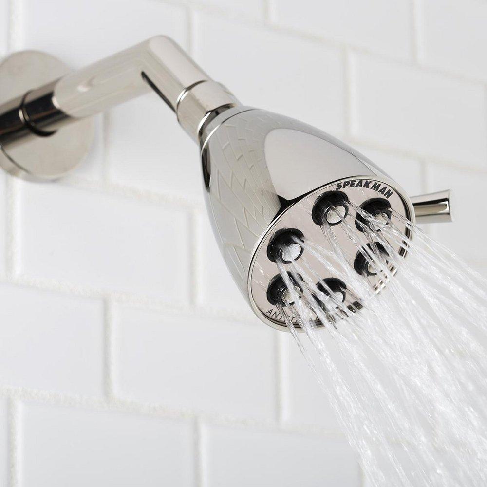 Speakman Polished Nickel Multi Function Flood, Full and Rain Showerhead 