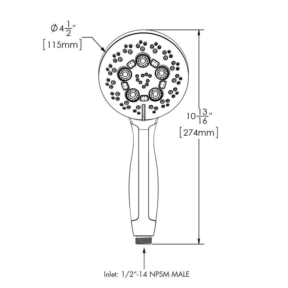 Speakman Brushed Nickel Multi Function Hand Shower 