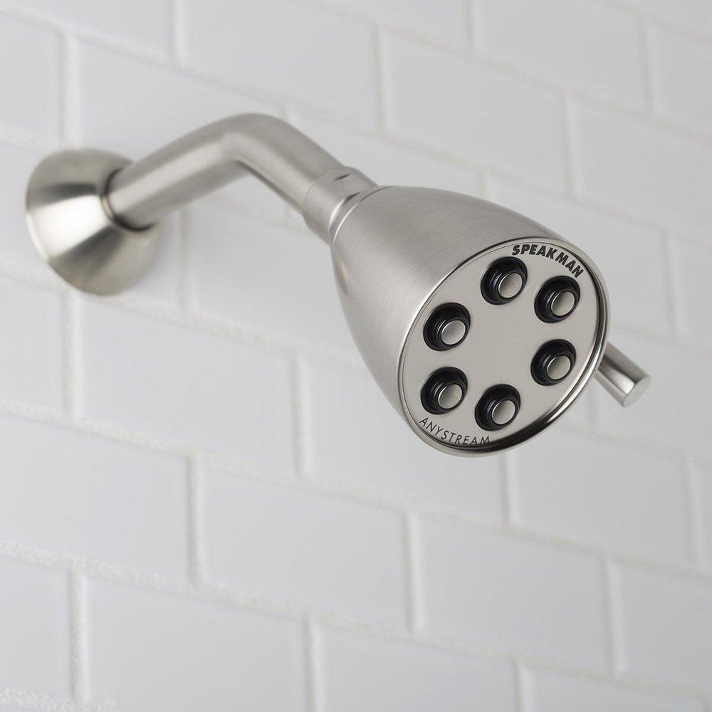 Speakman Brushed Nickel Multi Function Flood, Full and Rain Showerhead 