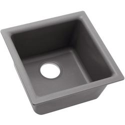 15-3/4 x 15-3/4 in. Dual Mount Quartz Bar Sink in Greystone