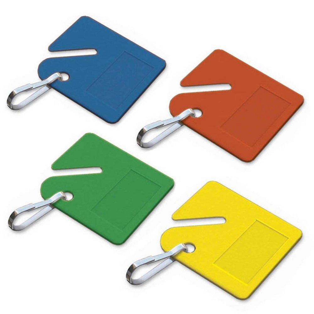 Lucky Line Products Assorted 1-1/2 x 1-1/2 in. Plastic Key Tag (Pack of 20) 