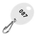 1-1/8 x 1-3/8 in. Plastic Cabinet Tag in White (Pack of 20)