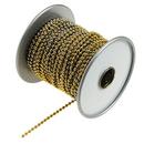 Lucky Line Products Yellow Brass 1/8 in. x 100 ft. Brass Ball Chain 