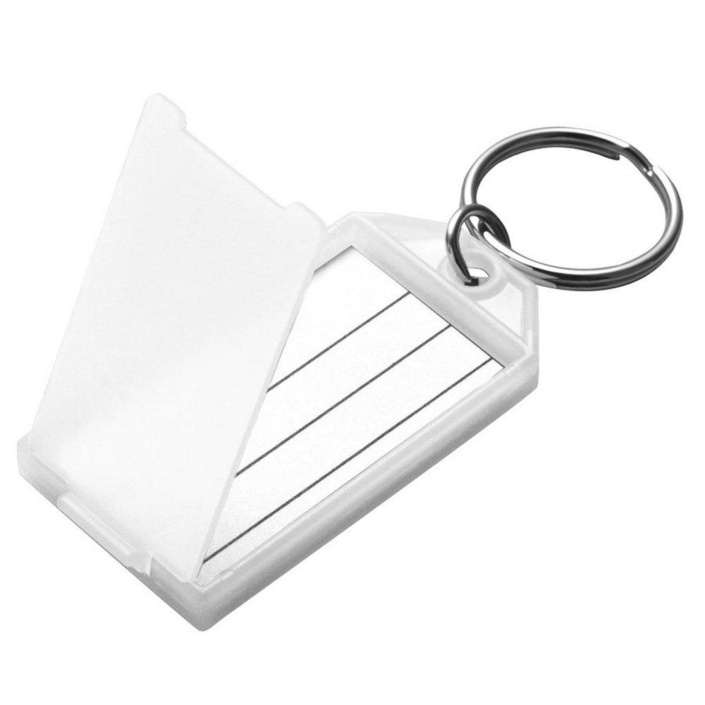 Lucky Line Products Clear Open and Close Flap Key Tag 10 Pack 