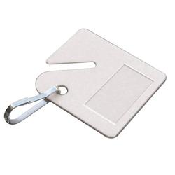 1-1/2 x 1-1/2 in. Plastic Cabinet Tag in White (Pack of 20)
