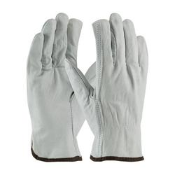 XL Size Cowhide Leather Drivers Gloves in Natural