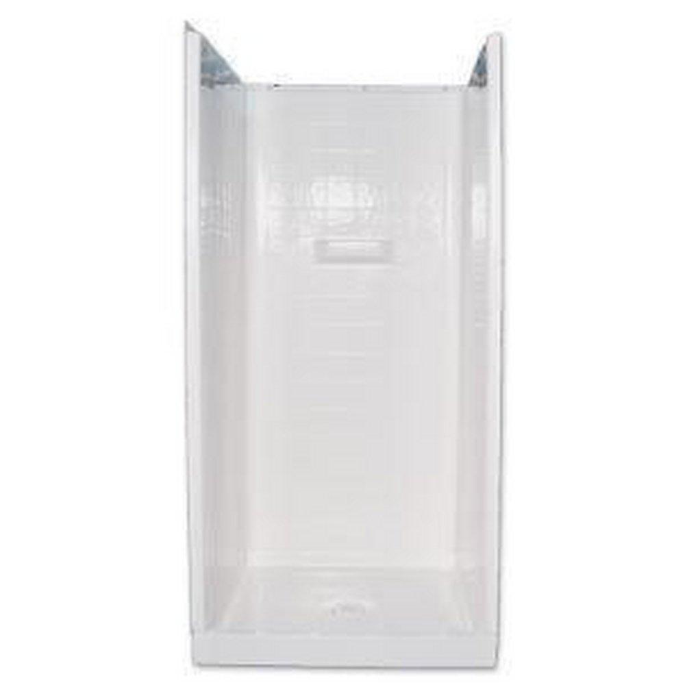 Florestone White 71 x 60 in. Fiberglass Shower Unit with Center Drain 