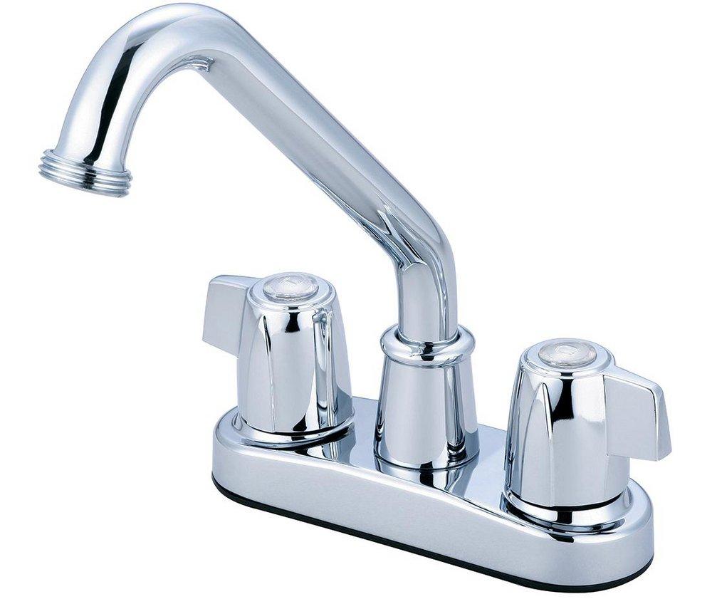 Olympia Faucets Polished Chrome Two Wristblade Handle Laundry Faucet 
