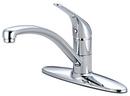 Pioneer Industries PVD Polished Chrome 1.5 gpm 3-Hole Swivel Kitchen Faucet with Single Lever Handle 