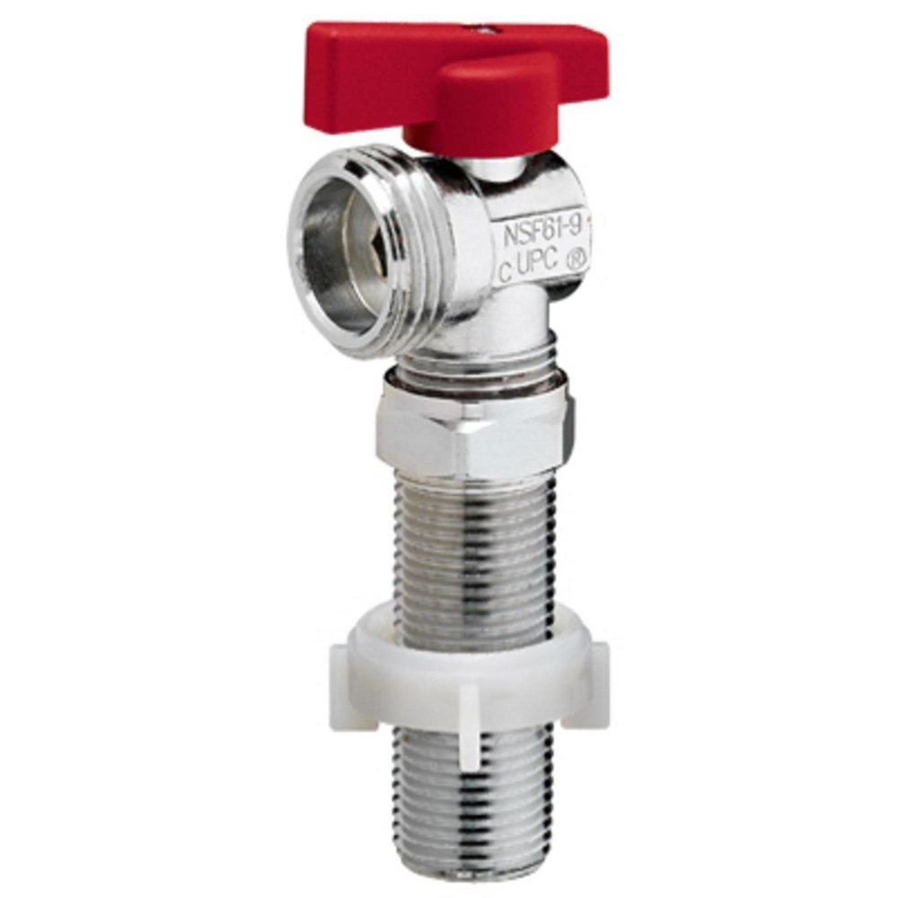 B&K Chrome Plated Chrome Plated MPT x Hose Thread Shut Off Valve 