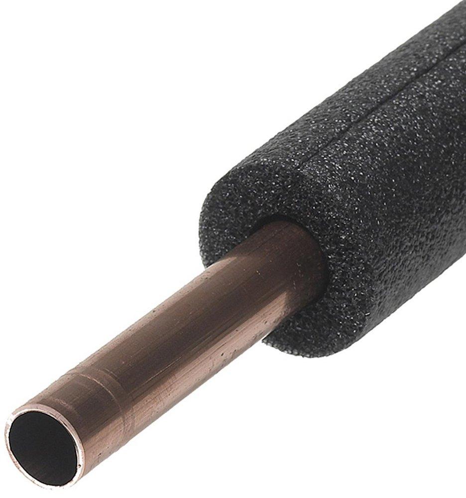 Thermwell Products Dark Grey 1 x 3/8 in. x 6 ft. R2.1 Polyethylene Pipe Insulation in Grey 