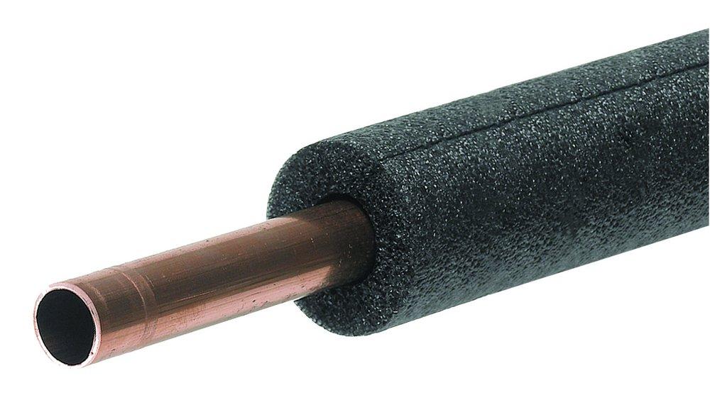 Thermwell Products Dark Grey 1 x 3/8 in. x 6 ft. R2.1 Polyethylene Pipe Insulation in Grey 