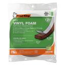 Thermwell Products Brown 17 ft. Vinyl Foam Tape in Brown 