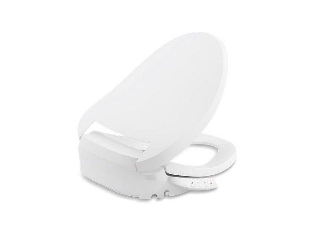KOHLER White Elongated Closed Front with Cover Toilet Seat 