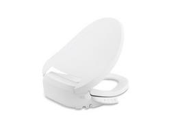 Elongated Closed Front Bidet Toilet Seat in White