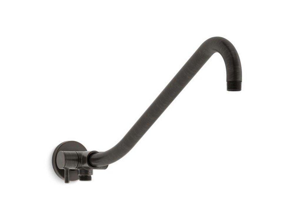 KOHLER Oil Rubbed Bronze Gooseneck Rainhead Arm with 3-Way Diverter 