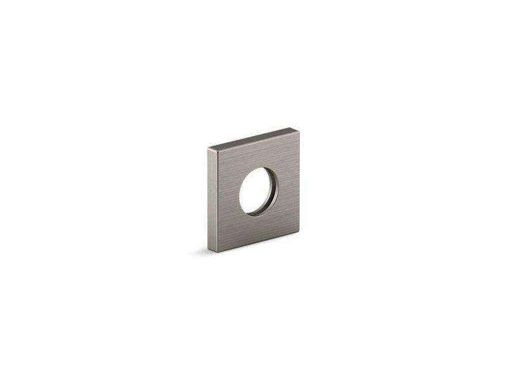 KOHLER Vibrant&reg; Brushed Nickel Square Shower Arm Trim Kit 