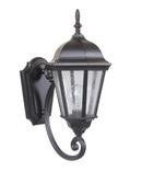17-63/100 in. 100W 1-Light Medium E-26 Base Outdoor Wall Sconce in Oiled Bronze Gilded