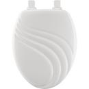 Mayfair by Bemis White Elongated Closed Front with Cover Toilet Seat 