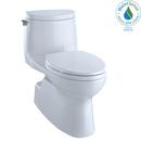 TOTO Cotton 1 gpf Elongated One Piece Toilet with Left-Hand Trip Lever 
