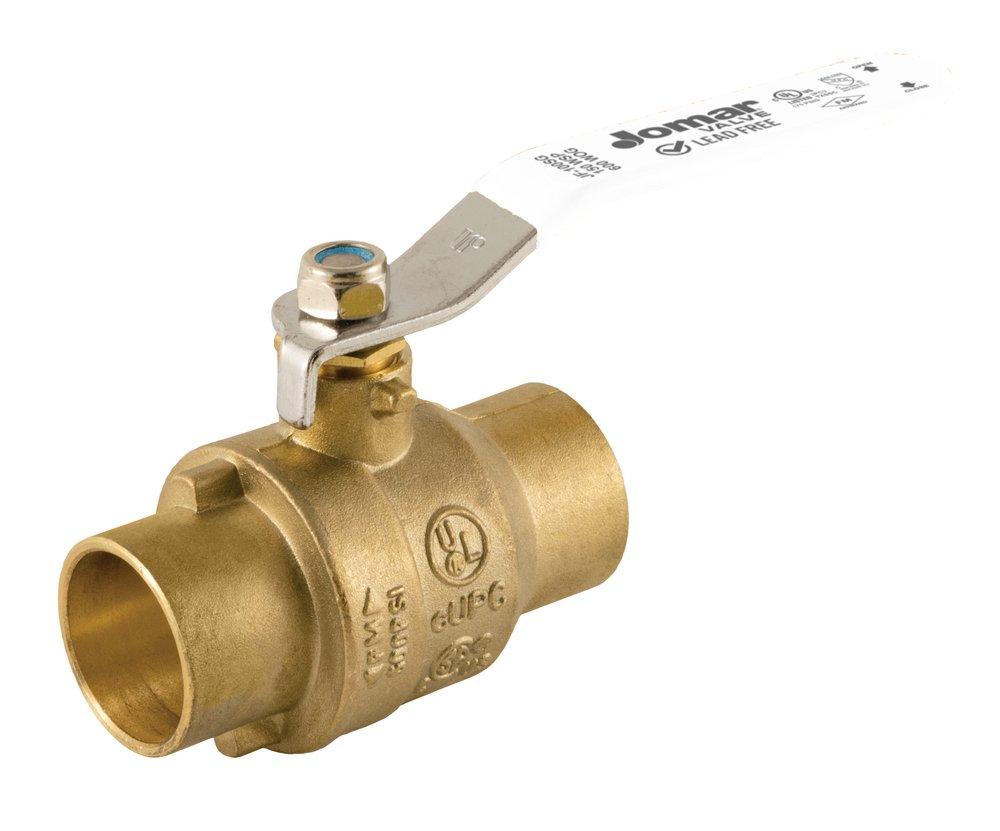 Jomar International Brass Full Port Solder 600# Ball Valve 