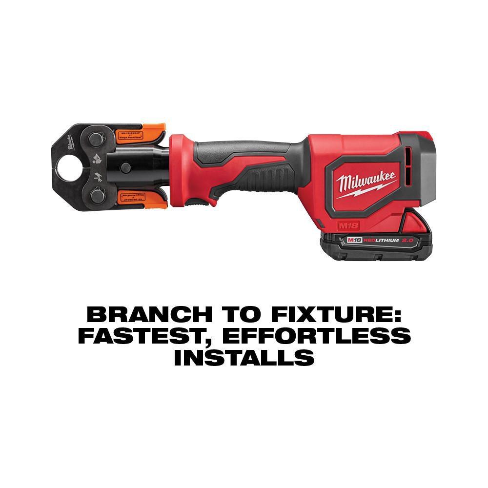 Milwaukee® Red 1 in. Battery Press Tool Kit 