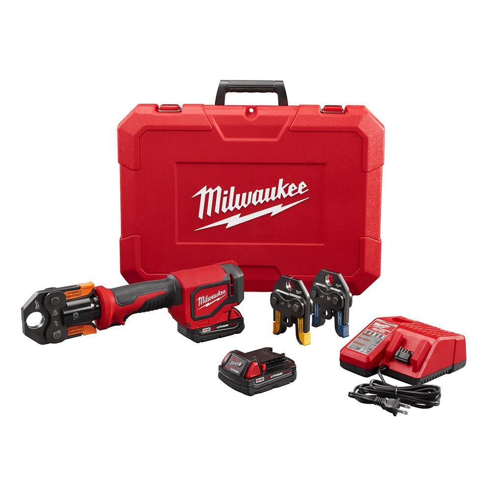 Milwaukee® Red 1 in. Battery Press Tool Kit 