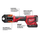 Milwaukee&reg; Red 1 in. Battery Press Tool Kit 