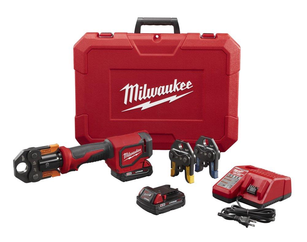Milwaukee® Red 1 in. Battery Press Tool Kit 